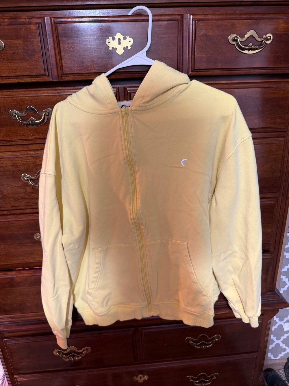 ZYIA Active Women's Pale Yellow Zip Hoodie - Picture 3 of 3